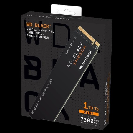 Western Digital Black SN850X 1TB M.2 2280 NVMe SSD - PCIe 4.0 x4 7300 MB/s - WDS100T2X0E (Boxed)