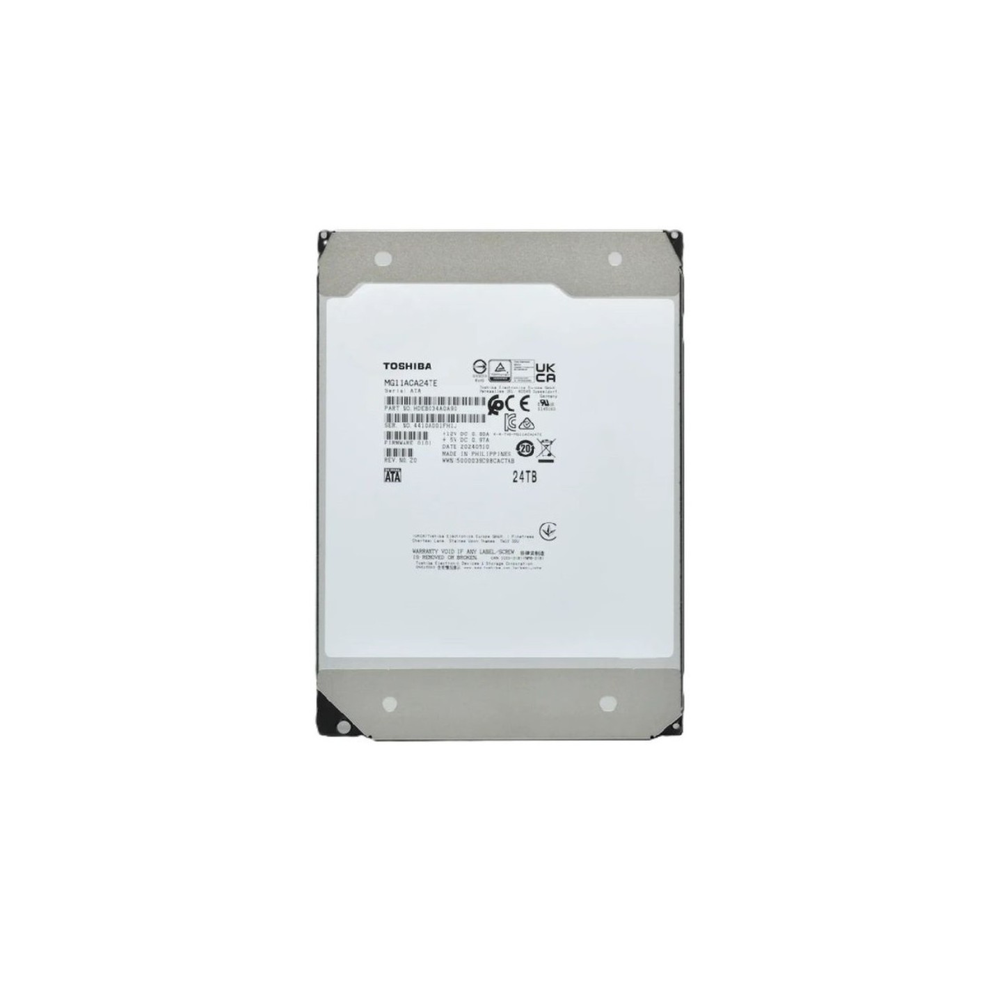 Toshiba Enterprise Capacity MG11 24TB 3.5" SATA III Enterprise HDD - MG11ACA24TE (Bulk) — Buy in Cyprus with Fast Delivery