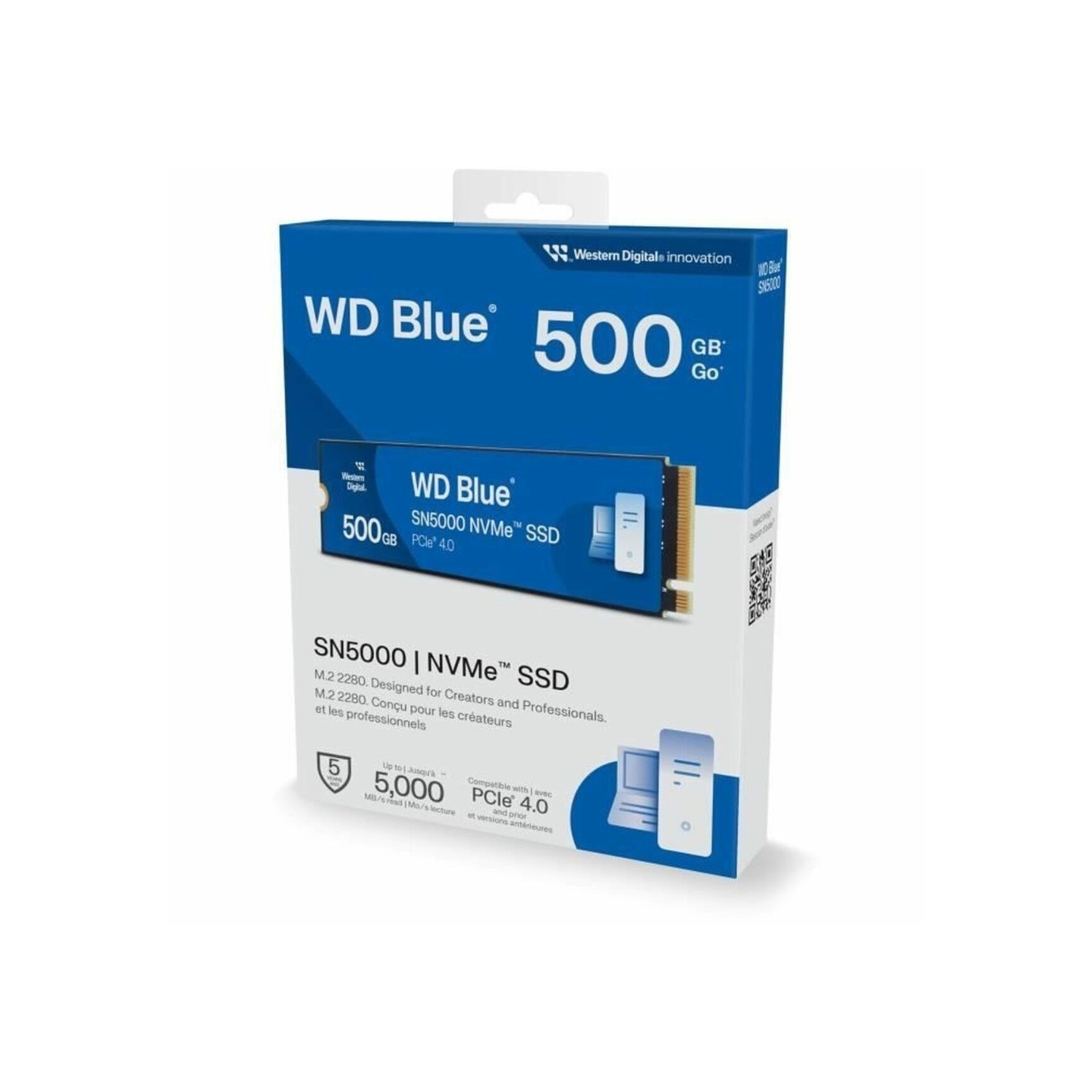 Western Digital Blue SN5000 500GB M.2 2280 NVMe SSD – PCIe 4.0 x4 5000 MB/s | Armenius Store