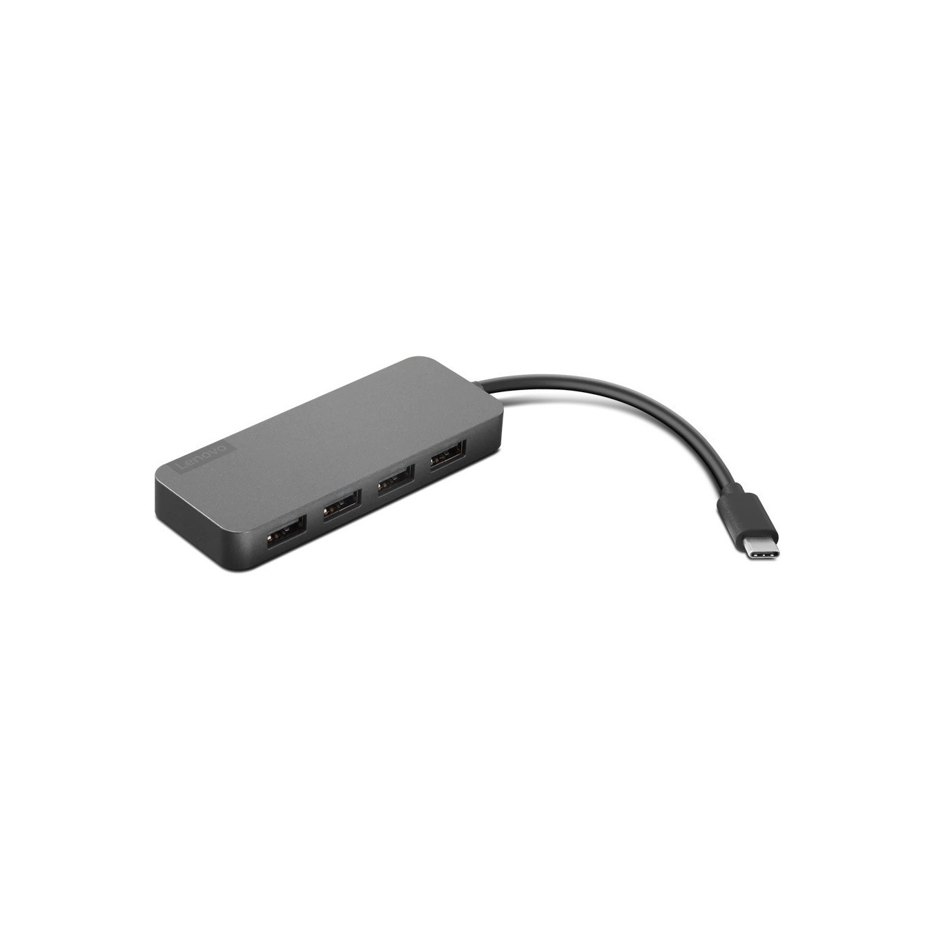 Lenovo USB-C to 4x USB-A Hub - 4X90X21427 - Grey, USB 3.2 Gen2 Host, 4x USB 3.2 Gen1 Ports — Buy in Cyprus with Fast Delivery