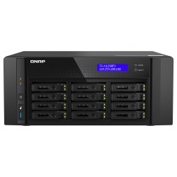 QNAP TS-h1290FX-7302P-128G 12 Bay U.2 NVMe PCIe Gen4 x4 all-flash desktop NAS AMD EPYC 16-core 7302P 128GB RDIMM ECC ...