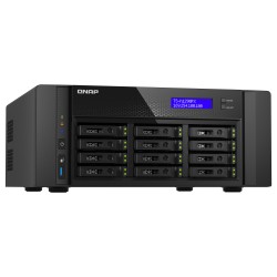 QNAP TS-h1290FX-7302P-128G 12 Bay U.2 NVMe PCIe Gen4 x4 all-flash desktop NAS AMD EPYC 16-core 7302P 128GB RDIMM ECC ...