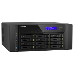 QNAP TS-h1290FX-7302P-128G 12 Bay U.2 NVMe PCIe Gen4 x4 all-flash desktop NAS AMD EPYC 16-core 7302P 128GB RDIMM ECC ...