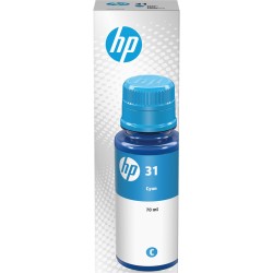 Buy HP 31 Original Ink Bottle - 70 ml Cyan - Standard Yield (≈8000 pages) in Cyprus, Nicosia, Limassol, Larnaka, Pafos
