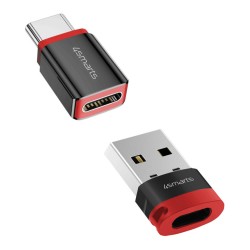 4smarts USB-C auf USB-A USB-C Datenblocker Adapter. 2er Set — Buy in Cyprus with Fast Delivery