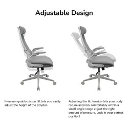 COUGAR Stryder Ergonomic Gaming Chair Black Fabric – 120 kg Capacity | Armenius Store
