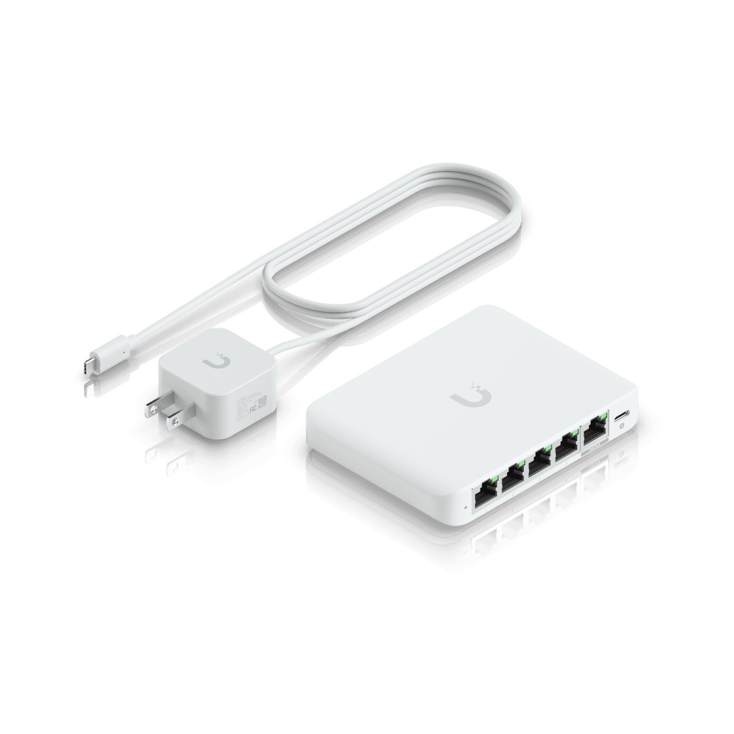 Ubiquiti UniFi USW-Flex-2.5G-5 - 5-Port Managed Multi-Gig 2.5G Switch, White, PoE, Desktop — Buy in Cyprus with Fast Delivery