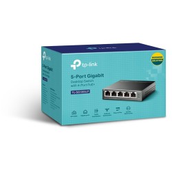 Buy TP-Link TL-SG1005LP - 5-Port Gigabit Unmanaged Switch, 4x PoE+ - Black, Wall... in Cyprus, Nicosia, Limassol, Larnaka, Pafos
