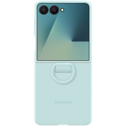 Buy Samsung Ring Silicone Case for Galaxy Z Flip7 - Mint (Light Cyan) Protective... in Cyprus, Nicosia, Limassol, Larnaka, Pafos