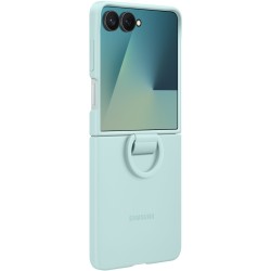Buy Samsung Ring Silicone Case for Galaxy Z Flip7 - Mint (Light Cyan) Protective... in Cyprus, Nicosia, Limassol, Larnaka, Pafos