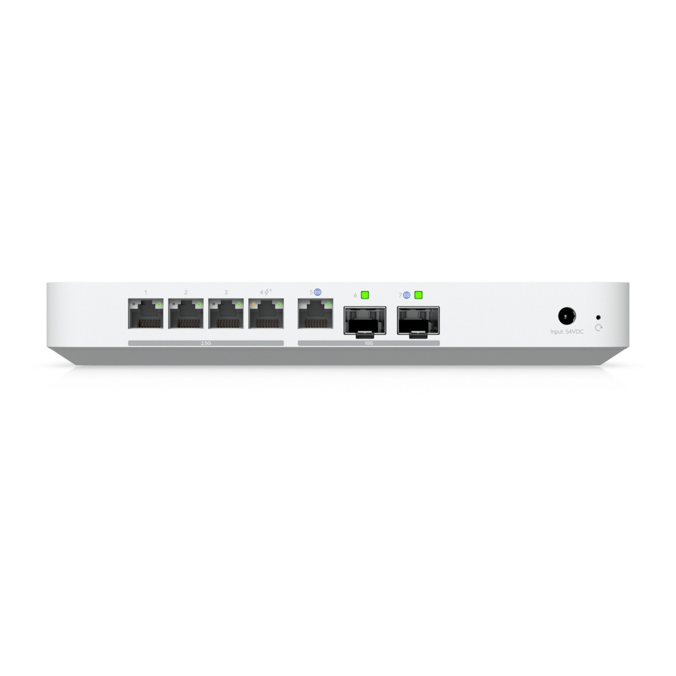 Ubiquiti UniFi UXG-Fiber - UXG-Fiber - White, 2GB RAM, 2.2GHz ARM Cortex, 10GbE WAN, 4×2.5GbE LAN