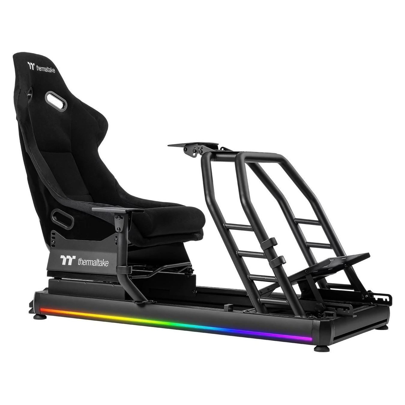 Thermaltake GR500 Racing Simulator Cockpit - Black - Aluminium & Steel Frame, 120 kg Capacity, Fits 170-190 cm