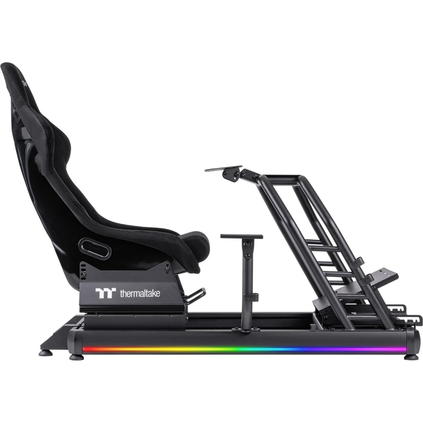 Thermaltake GR500 Racing Simulator Cockpit - Black - Aluminium & Steel Frame, 120 kg Capacity, Fits 170-190 cm