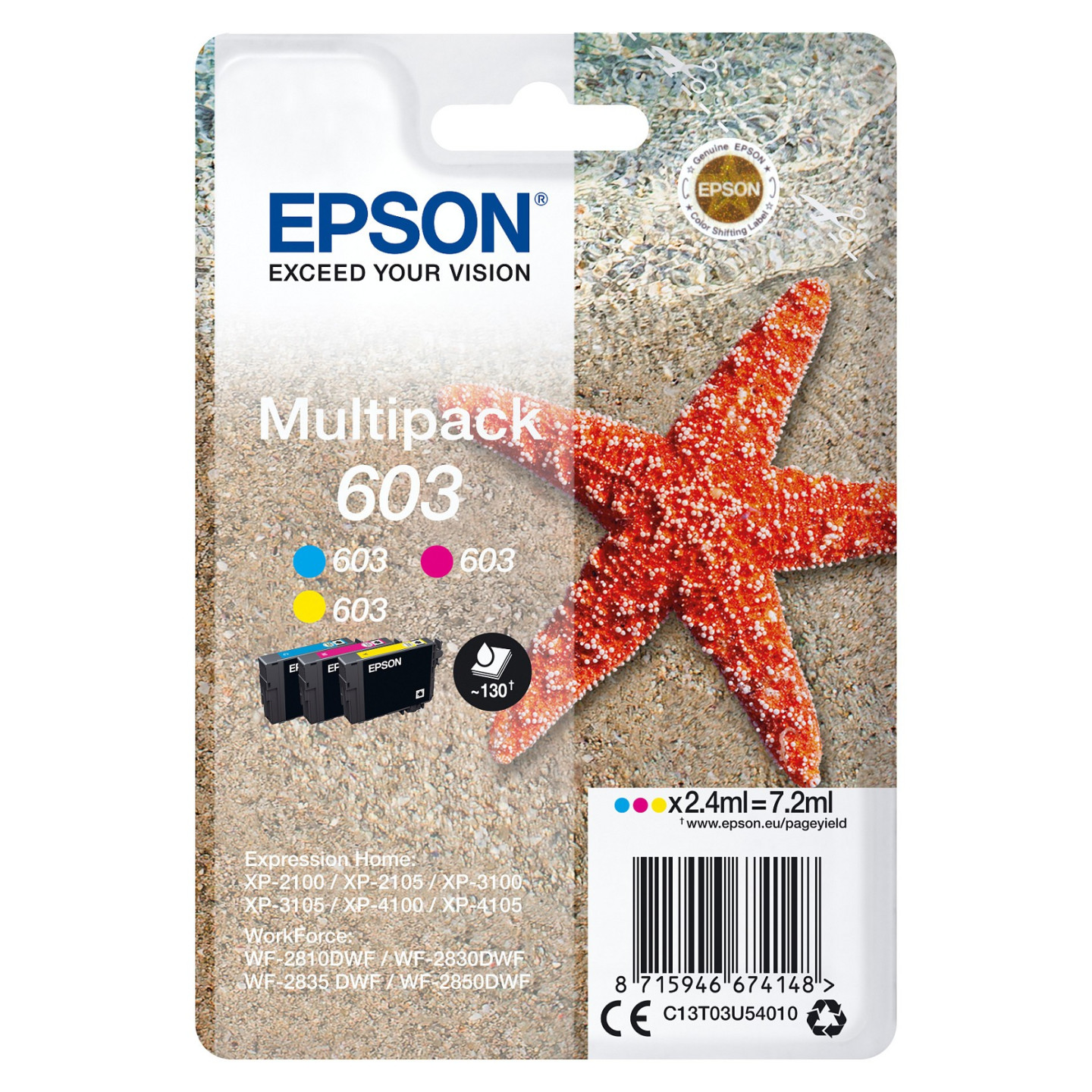 EPSON Tinte Multip. 3x4.2ml (C13T03U54020) — Buy in Cyprus with Fast Delivery