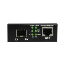 Z ALLNET Medienkonverter PoE (15.4W 30W) auf 1000BASE-SX LX Single- Multimode SFP Mini-GBIC Anschluss ALL-MC202P-SFP1...