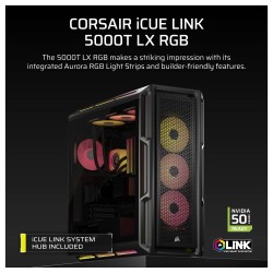 CORSAIR Midi 5000T LX RGB (Tempered Glass) Black — Buy in Cyprus with Fast Delivery