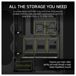 CORSAIR Midi 5000T LX RGB (Tempered Glass) Black — Buy in Cyprus with Fast Delivery
