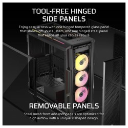CORSAIR Midi 5000T LX RGB (Tempered Glass) Black — Buy in Cyprus with Fast Delivery