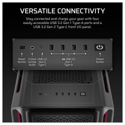 CORSAIR Midi 5000T LX RGB (Tempered Glass) Black — Buy in Cyprus with Fast Delivery