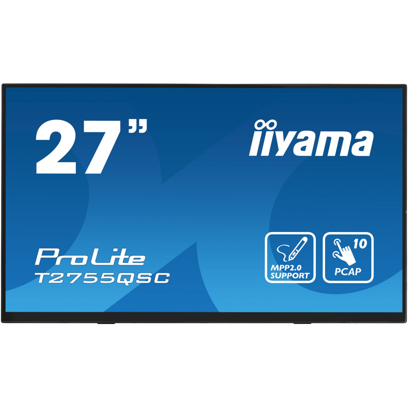 iiyama ProLite T2755QSC-B1 - 27 inch QHD (2560x1440) IPS PCAP 10pt Touch, MPP Stylus, Black — Buy in Cyprus with Fast Delivery