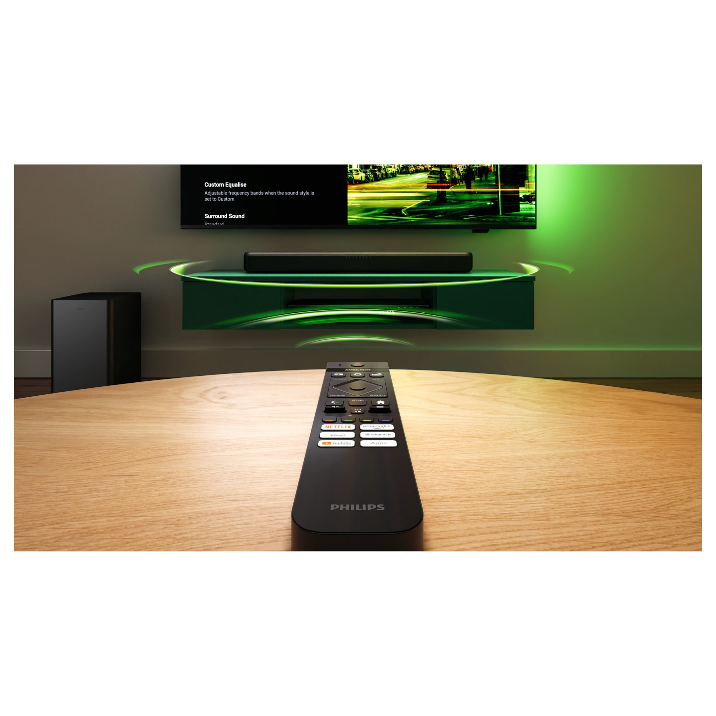 Philips Soundbar 2.1 TAB5309 10 mit kabellosem Subwoofer schwarz — Buy in Cyprus with Fast Delivery