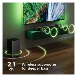 Philips Soundbar 2.1 TAB5309 10 mit kabellosem Subwoofer schwarz — Buy in Cyprus with Fast Delivery