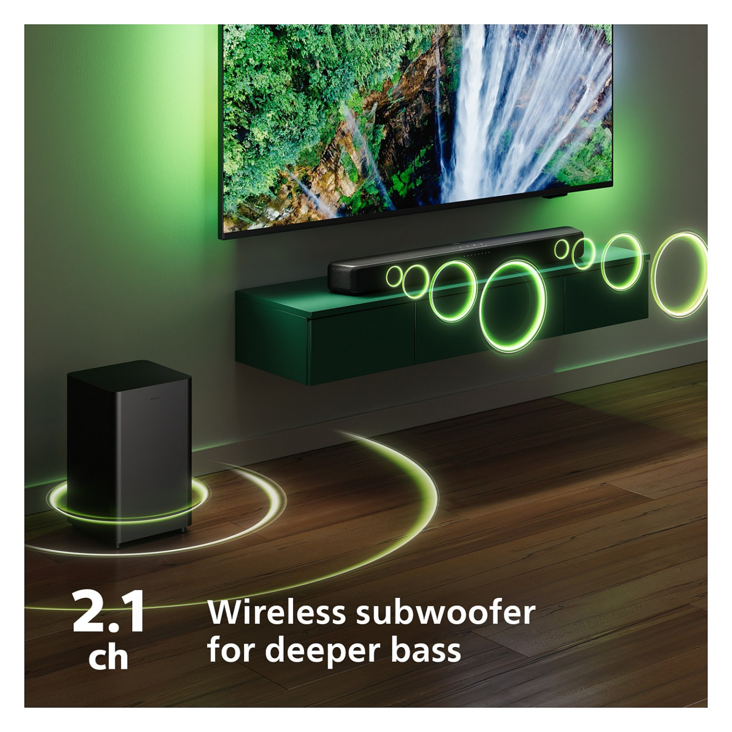 Philips Soundbar 2.1 TAB5309 10 mit kabellosem Subwoofer schwarz — Buy in Cyprus with Fast Delivery
