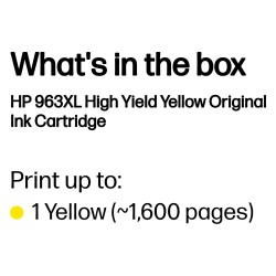 HP INK CARTRIDGE NO 963XL YELLOW — Buy in Cyprus with Fast Delivery