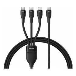 Baseus Rapid Series 3-in-1 USB-A 100W 1.5m. Schwarz — Buy in Cyprus with Fast Delivery