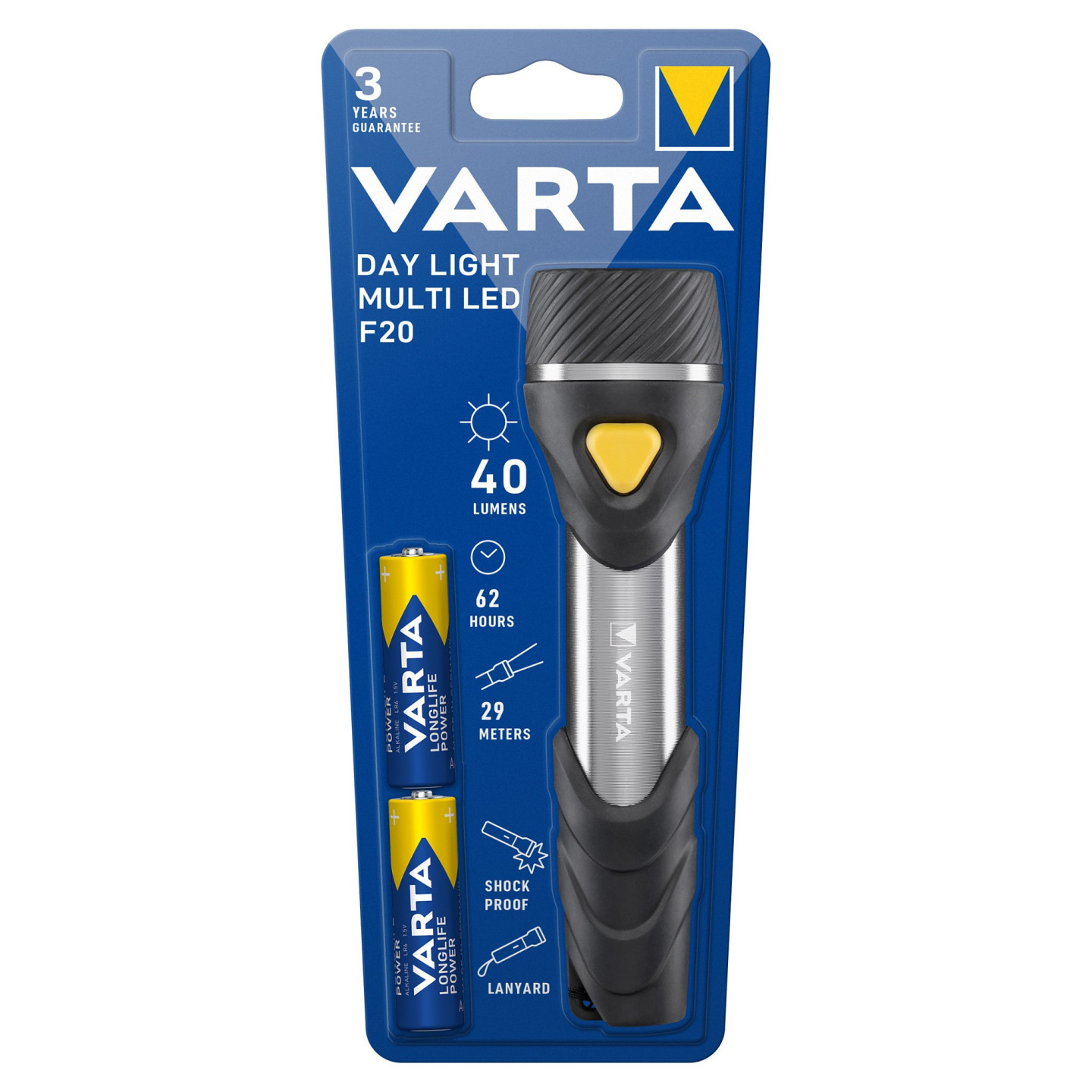 Varta Taschenlampe Day Light Multi LED F20 2AA — Buy in Cyprus with Fast Delivery