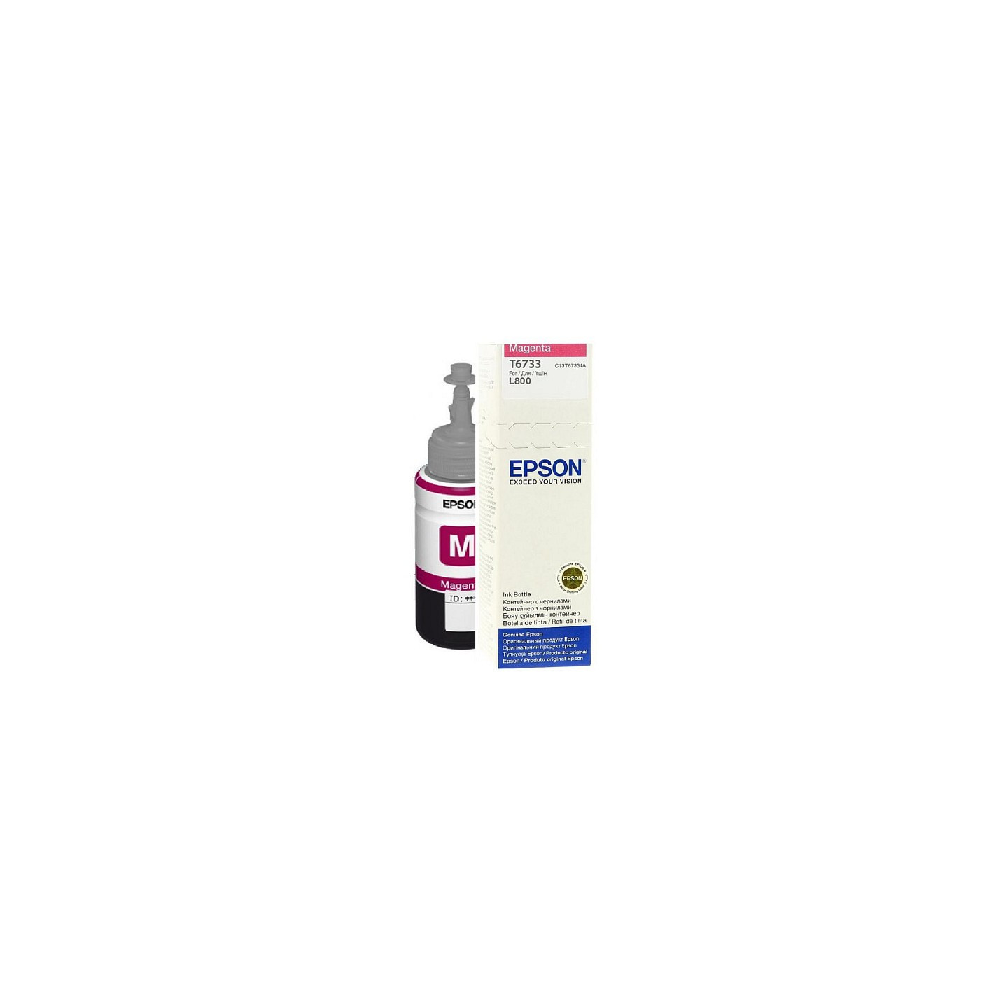 Epson T6733 - 70 ml - Magenta - original - Nachflltinte - fr Epson L1800. L800. L805. L810. L850. EcoTank L1800