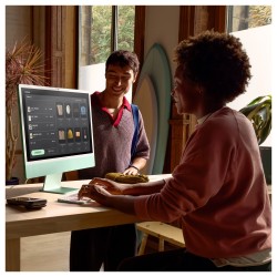 iMac Z1EP 59.62cm 23.5Zoll Standardglas M4 10C CPU 10C GPU 16C N.E. 16GB 512GB SSD Gbit Eth MM NumKey TID DE Blau