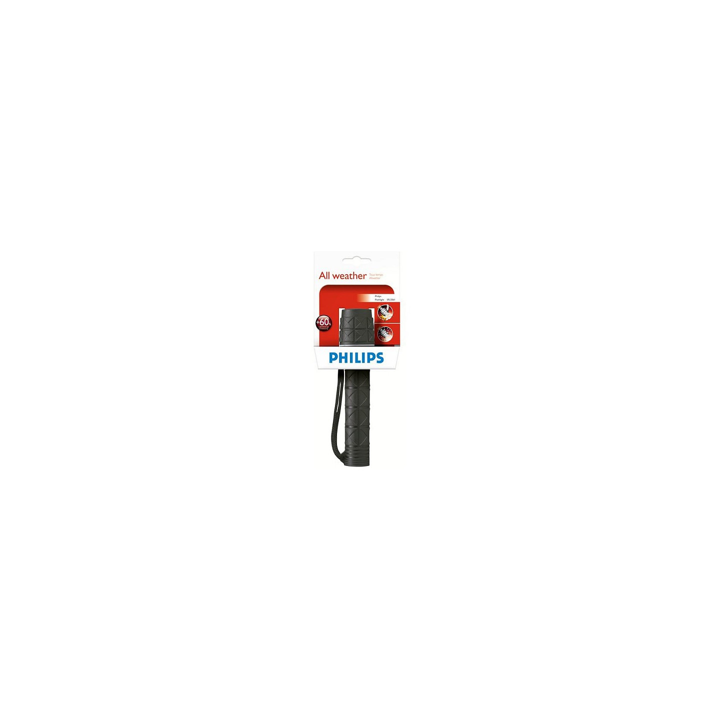 Philips LightLife Taschenlampe SFL3361 10 - Hand-Blinklicht - Schwarz - Gummi - 2.4 V - KPR104 - AA LR6 Alkaline