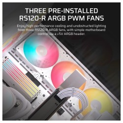 CORSAIR Midi 3500X RSR ARGB (Tempered Glass) White — Buy in Cyprus with Fast Delivery