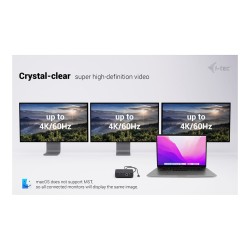 I-TEC USB-C DS 2 x HDMI 1x DP 1x GLAN 1x USB-C 3.2 3x USB-A 3.2 2x USB 2.0 1x 3.5mm Audio — Buy in Cyprus with Fast Delivery