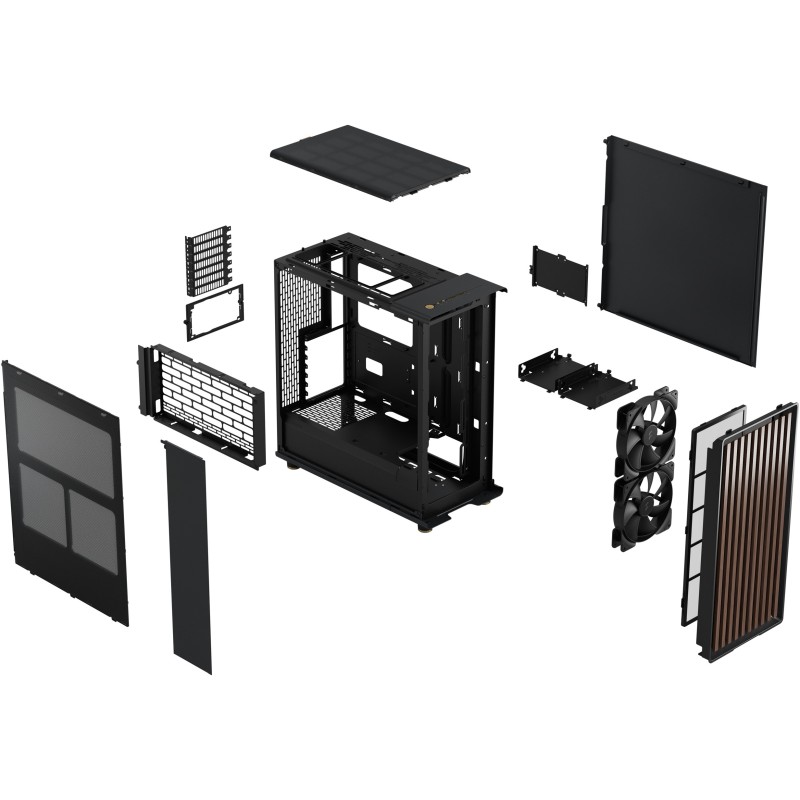 Buy Fractal Design North Mid-Tower Case - Charcoal Black Mesh Window - ATX/mATX/... in Cyprus, Nicosia, Limassol, Larnaka, Pafos