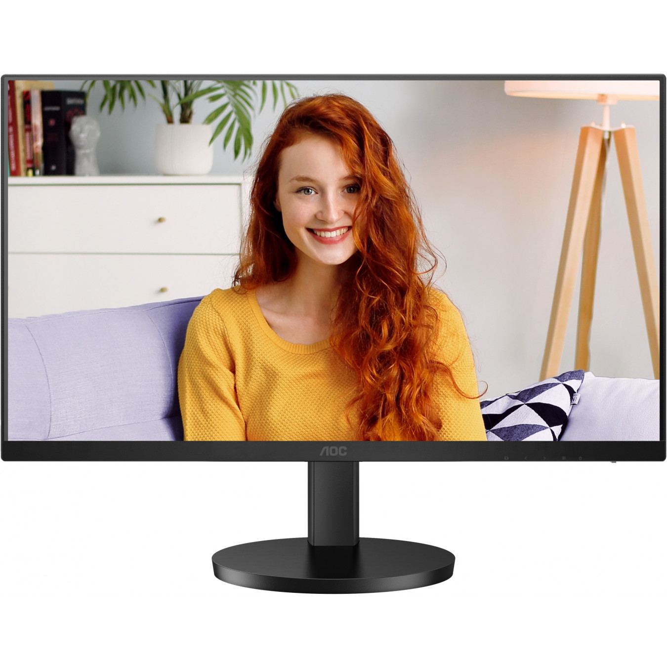 AOC U27B3AF - 27in 4K UHD IPS Monitor - 3840x2160, 60Hz, 4ms, 2xHDMI + DP1.4, Height-adjustable, Black