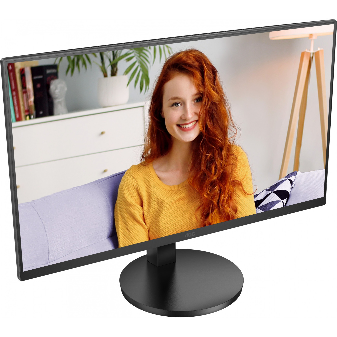 AOC U27B3AF - 27in 4K UHD IPS Monitor - 3840x2160, 60Hz, 4ms, 2xHDMI + DP1.4, Height-adjustable, Black