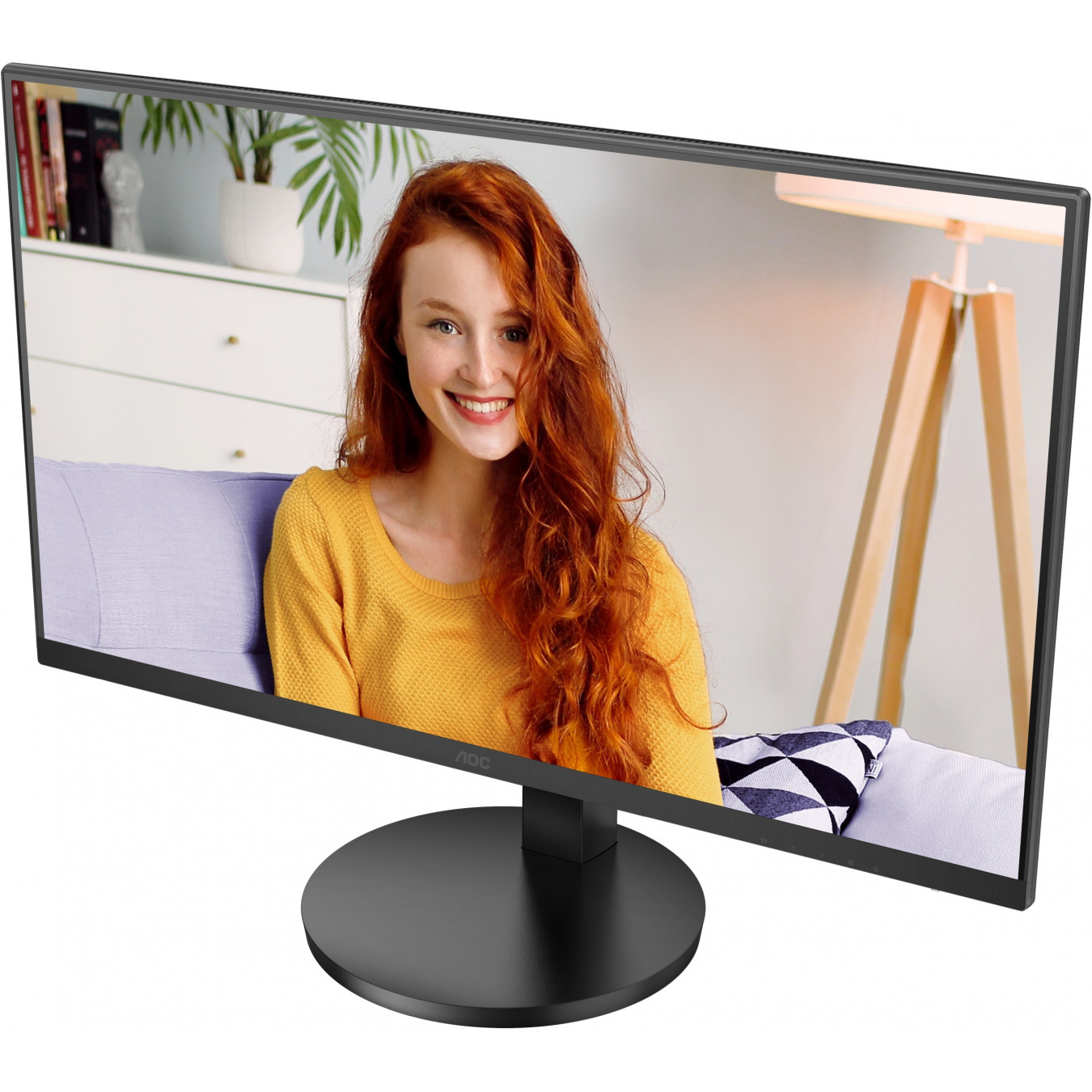 AOC U27B3AF - 27in 4K UHD IPS Monitor - 3840x2160, 60Hz, 4ms, 2xHDMI + DP1.4, Height-adjustable, Black