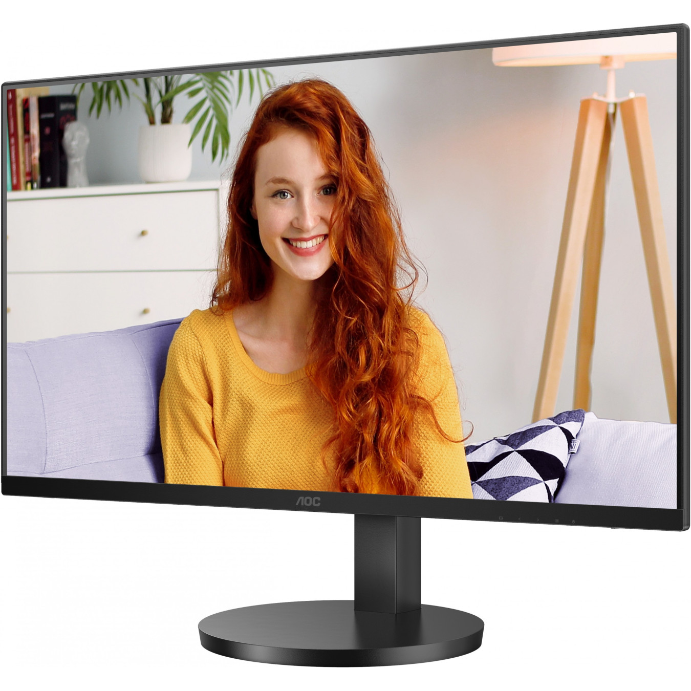 AOC U27B3AF - 27in 4K UHD IPS Monitor - 3840x2160, 60Hz, 4ms, 2xHDMI + DP1.4, Height-adjustable, Black