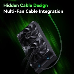 Snowman KL240-BK ARGB 240mm CPU Liquid Cooler - Black (Boxed) — Buy in Cyprus with Fast Delivery