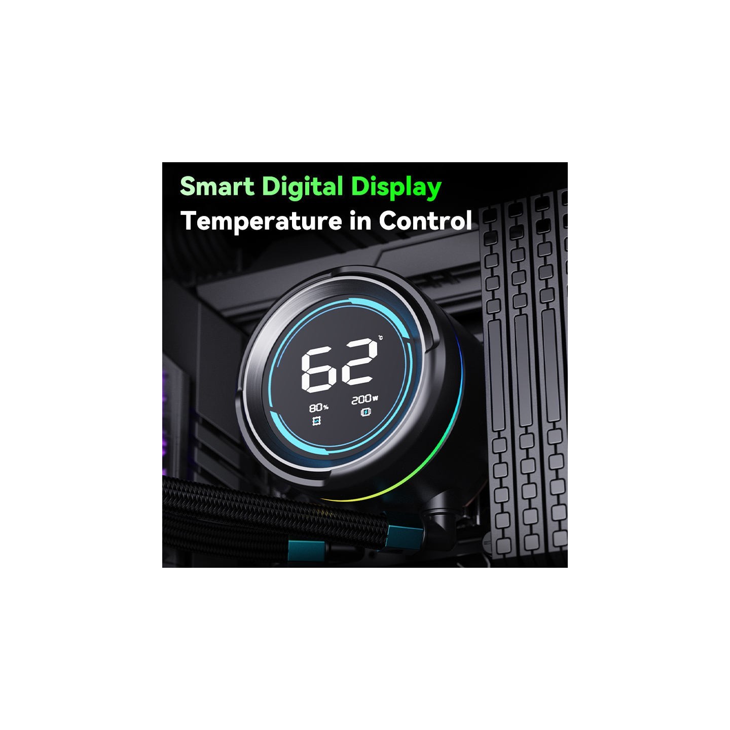 Snowman KL240-BK ARGB 240mm CPU Liquid Cooler - Black (Boxed) — Buy in Cyprus with Fast Delivery