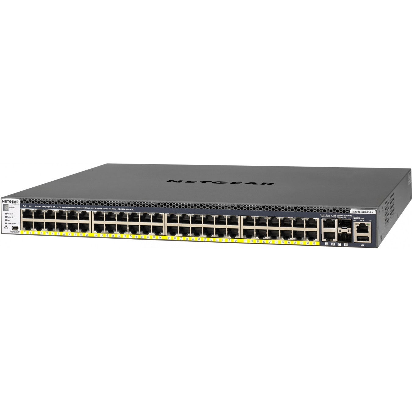 NETGEAR M4300-52G-PoE+ - 52-Port Gigabit PoE+ Managed Switch, 1000W PSU, 1U Rackmount — Buy in Cyprus with Fast Delivery