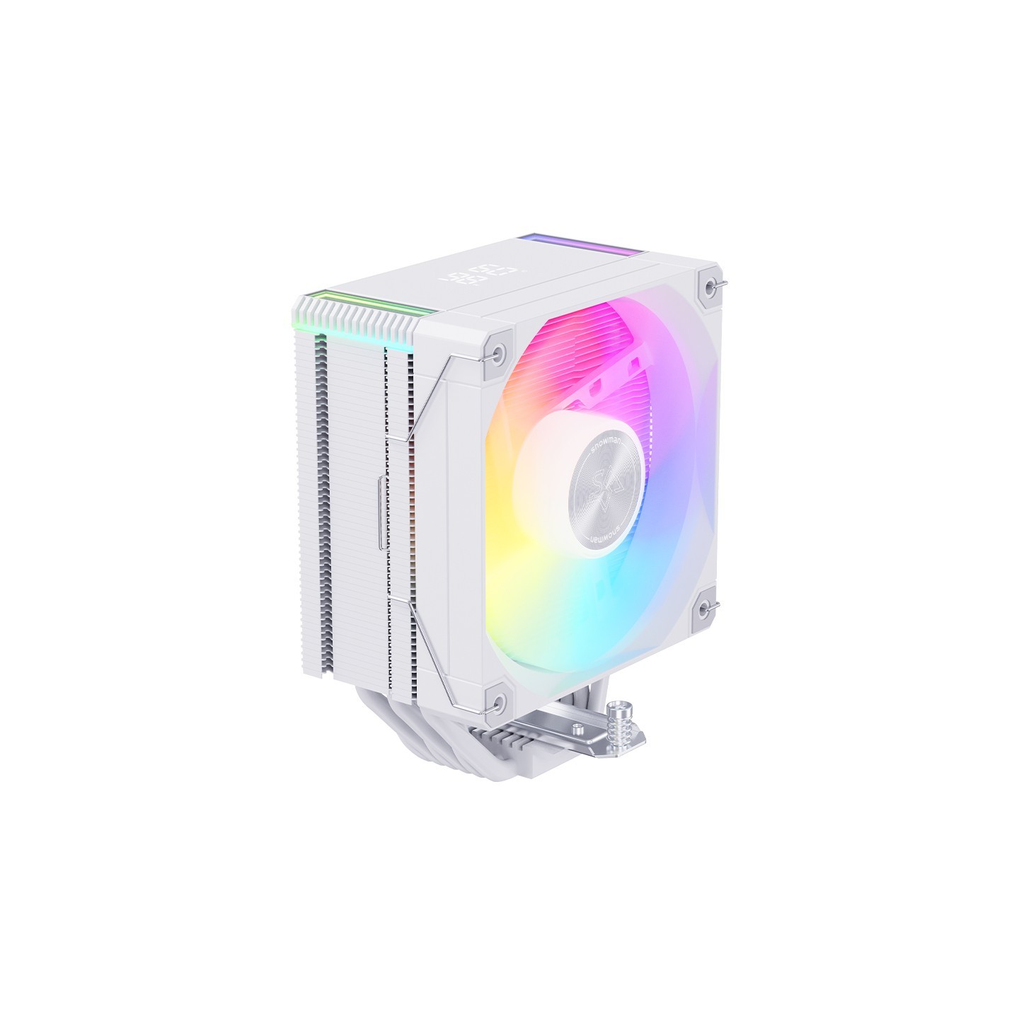 Snowman MT6-V4D-ARGB White CPU Air Cooler - 6 Heatpipes 120mm PWM ARGB Fan TDP 240W (Boxed) — Buy in Cyprus with Fast Delivery