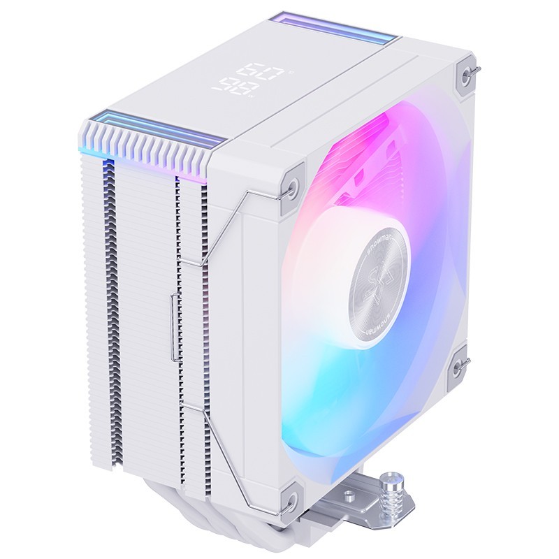 Snowman MT6-V4D-ARGB White CPU Air Cooler - 6 Heatpipes 120mm PWM ARGB Fan TDP 240W (Boxed) — Buy in Cyprus with Fast Delivery
