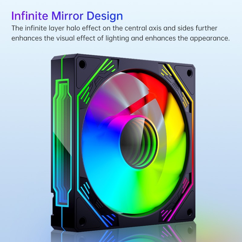 Case Fan TACK120 ARGB Black 120mm 800-1600RPM 4-pin PWM + 3-pin (Retail) — Buy in Cyprus with Fast Delivery