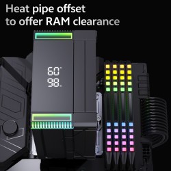 Snowman MT6-V4D-ARGB-BK CPU Air Cooler 240W TDP 6 Heatpipes (Retail) — Buy in Cyprus with Fast Delivery