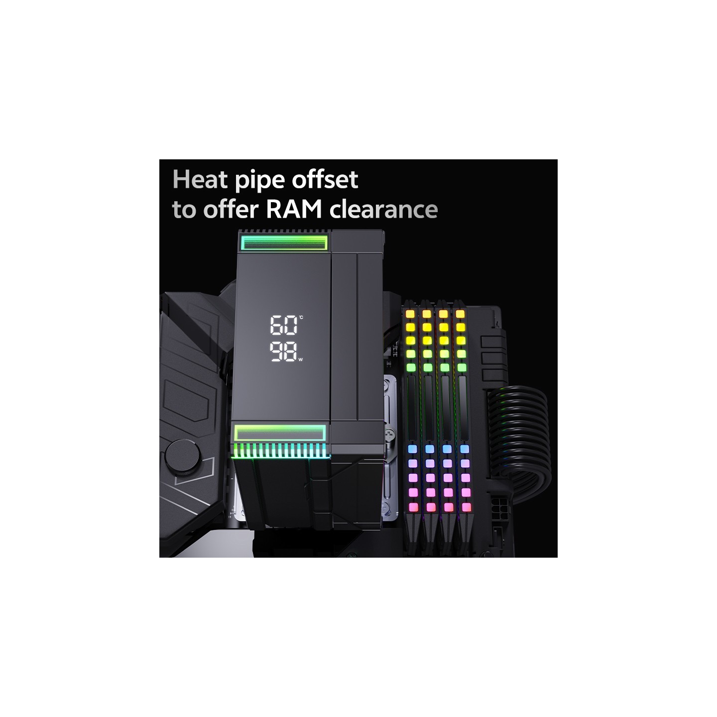 Snowman MT6-V4D-ARGB-BK CPU Air Cooler 240W TDP 6 Heatpipes (Retail) — Buy in Cyprus with Fast Delivery