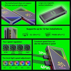 Snowman H12 ARGB 12-Fan Controller Hub White (Boxed) — Buy in Cyprus with Fast Delivery