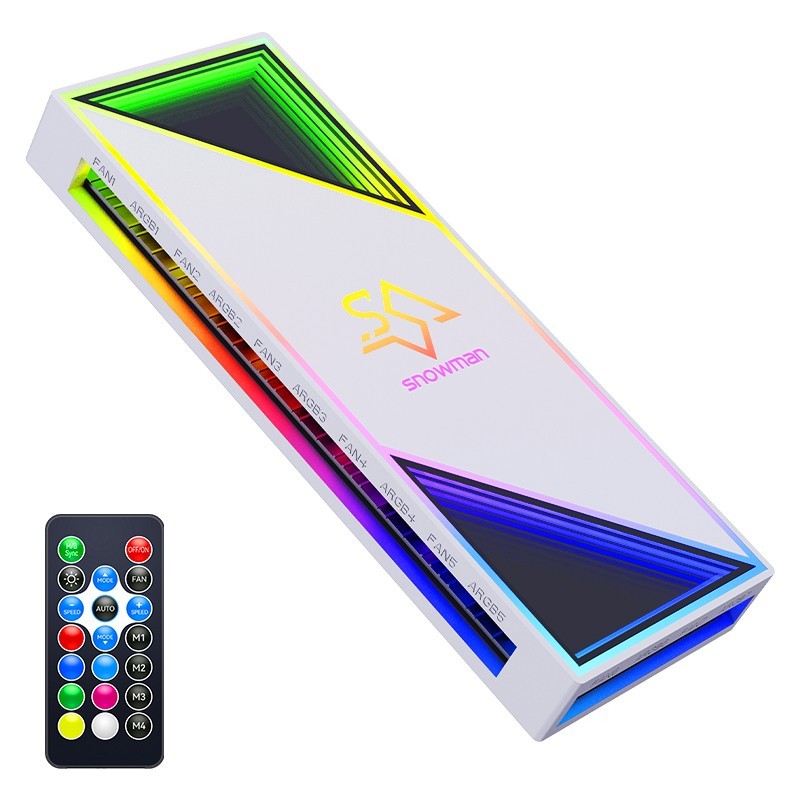 Snowman H12 ARGB 12-Fan Controller Hub White (Boxed) — Buy in Cyprus with Fast Delivery